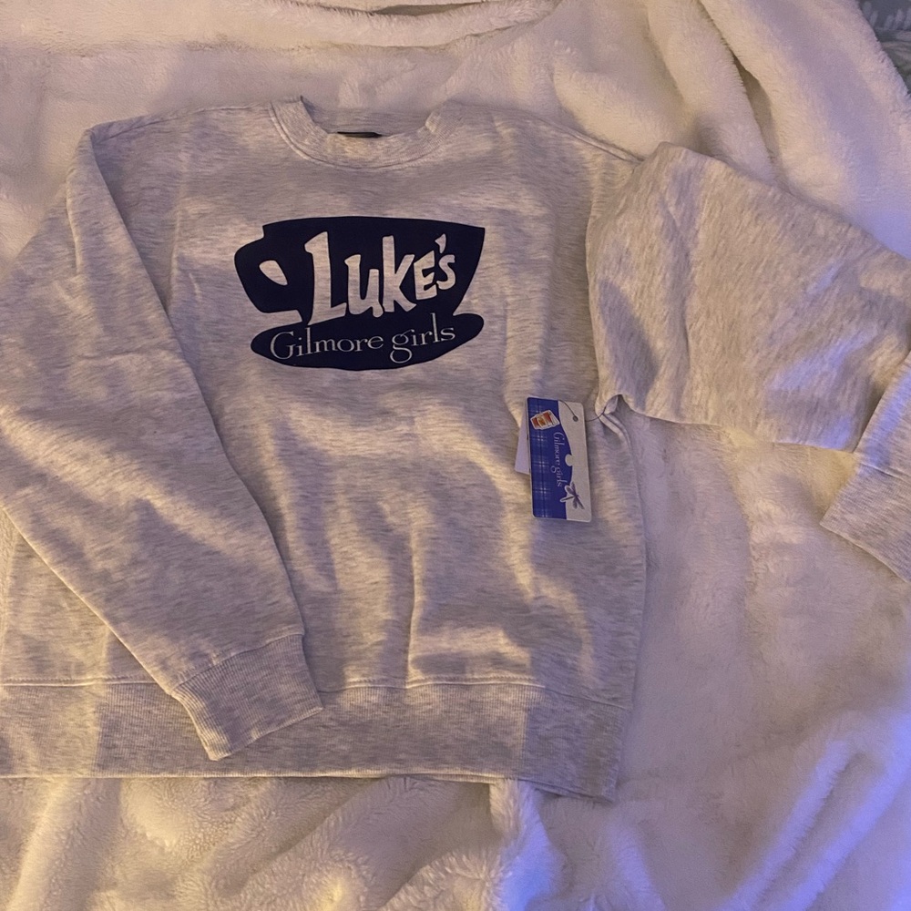Brand new Gray Luke's Gilmore Girls oversized crewneck